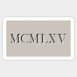 Roman Numeral 1965 Sticker